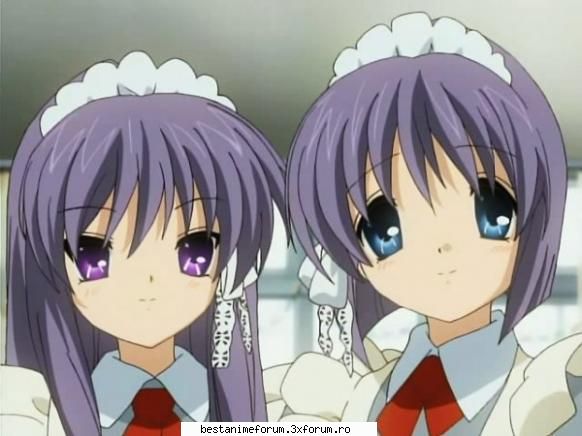 Ryou Fujibayashi - sora lui kyou poze cu ea cea cu ochii albastrii - Clannad